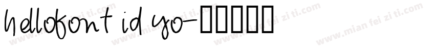 hellofont id yo字体转换